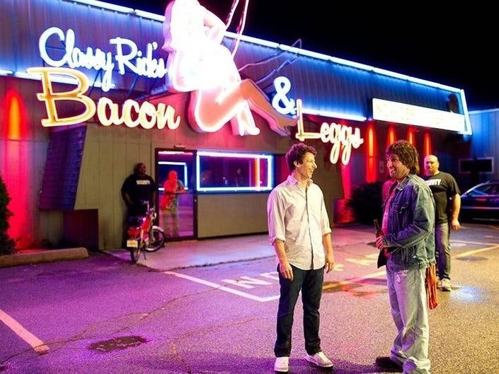 Sandler's films have frequently used locations on the North Shore, including the Cabaret in Peabody in "I Hate You Dad."