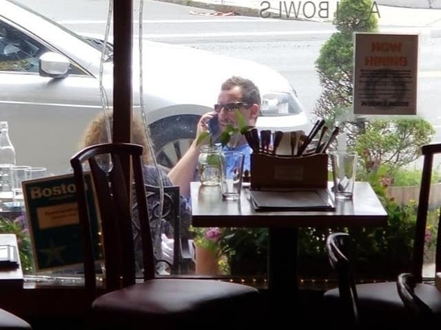 There have been several local sightings of Adam Sandler in recent days, including at Organic Garden Cafe in Beverly.