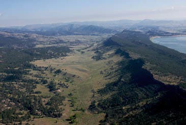 Site of proposed new Chimney Hollow reservoir and dam near Loveland