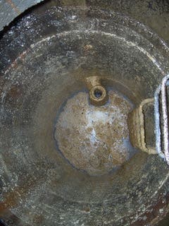 Cooking oil in an Ontario sewer courtesy FluxAqua