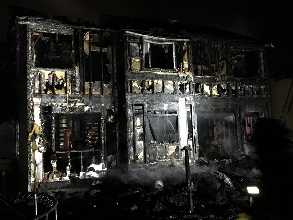 Fire-destroyed home near Littleton near Bowles and Simms, via West Metro Fire Rescue