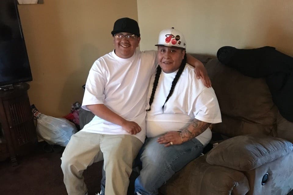 Elijah Toledo and his mother via GoFundMe