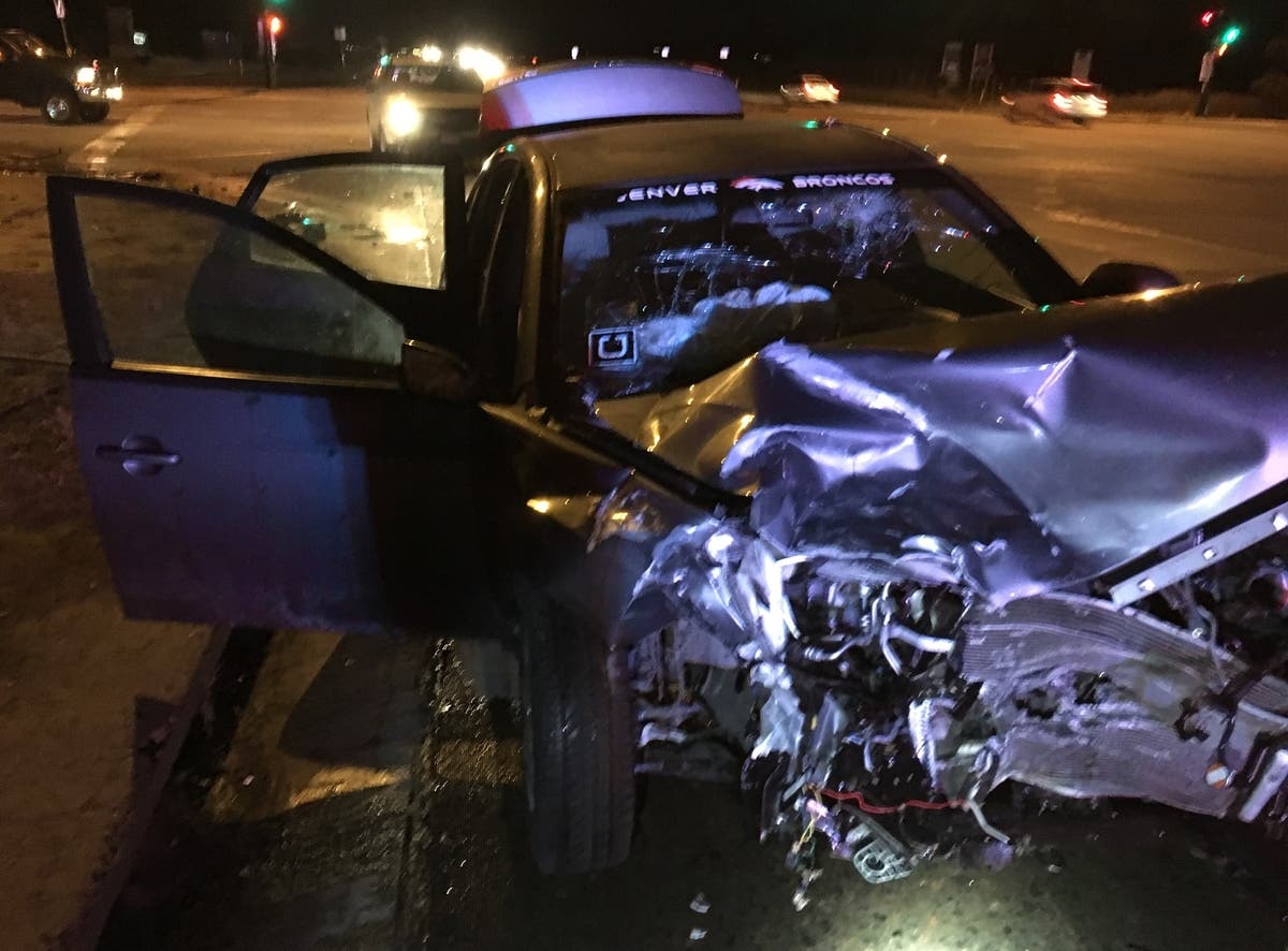 Brian Haas's wrecked auto via 18th Judicial DA's Office