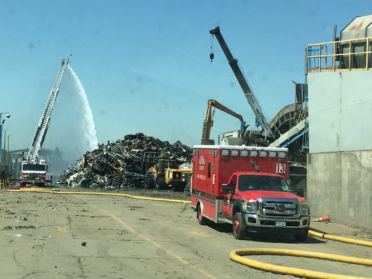Extinguished Recycling Plant Fire In Commerce City Finally Out