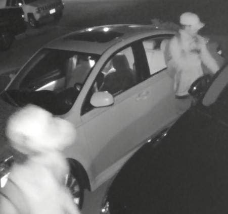 Surveillance image of car theft suspect 1 via JeffCo Sheriff's Office
