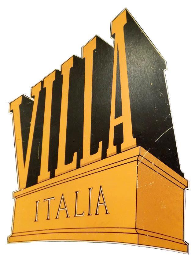Villa Italia Sign via Lakewood Heritage Center
