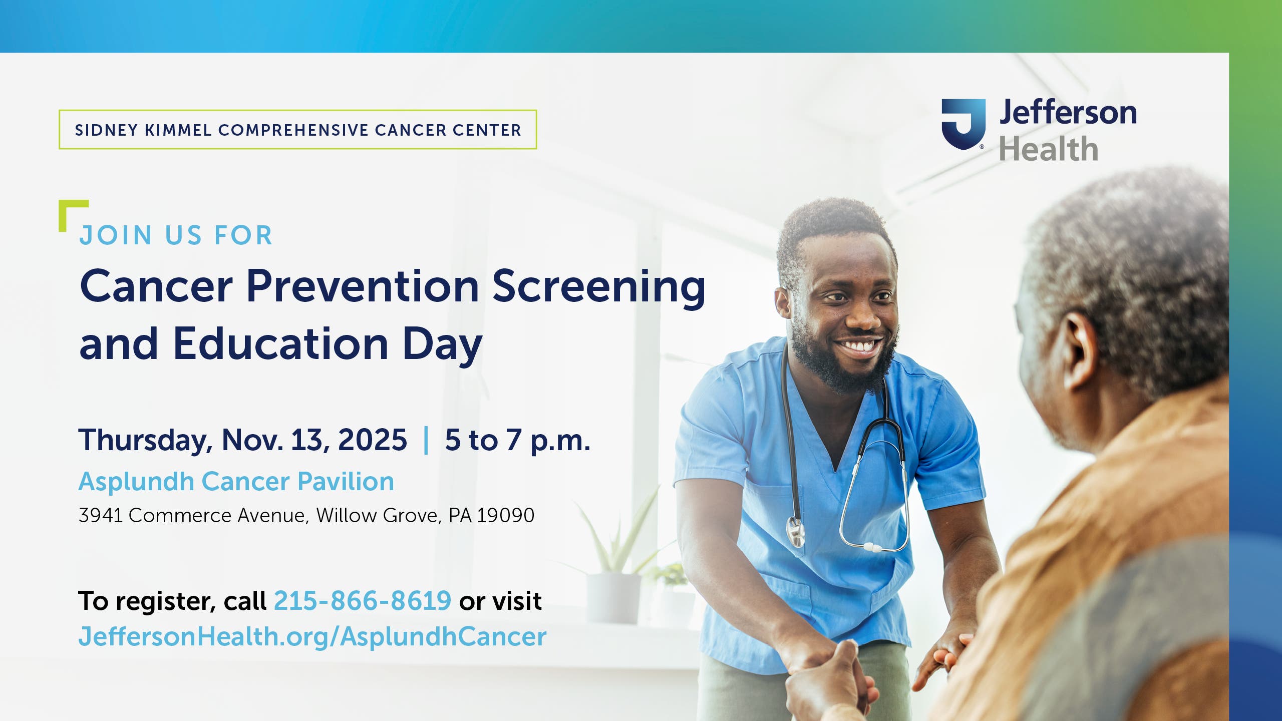 Cancer Prevention Screening & Education Day at Asplundh Cancer Pavilion