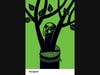 immigrant  
2008 
With this print from her Social Justice portfolio, Lukova depicts the immigrant using a moving visual metaphor of a grafted tree as a human, a person who has changed his/her roots but continues to grow in a new place. 
