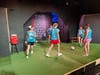 Members of the cast of Sarah DeLappe’s The Wolves rehearse on the soccer field at Curtain Call Theatre in Braintree. Directed by Bill and Anne Gardiner, the production explores friendship, identity, loss, and growing up.