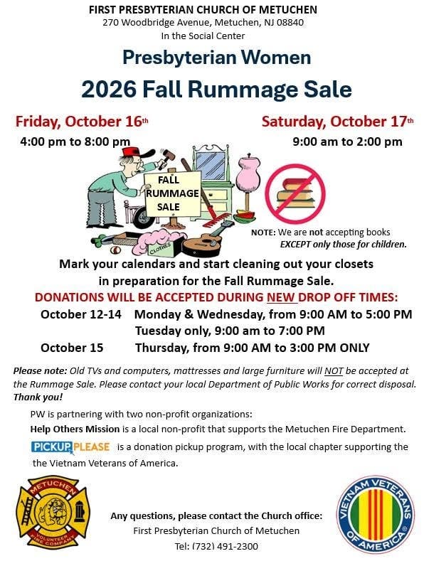 Fall Rummage Sale - 2026