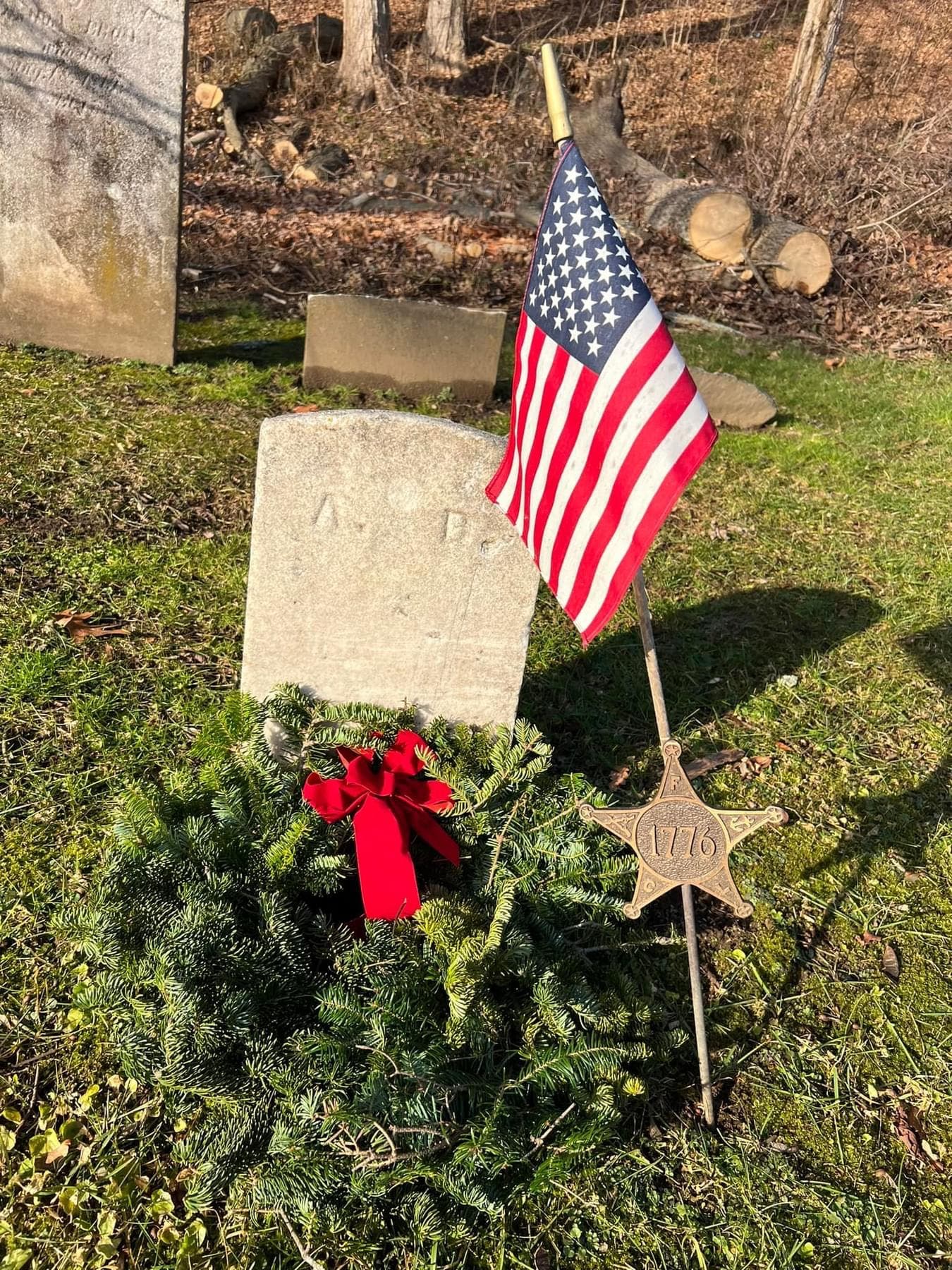 Grave of Revolutionary War Patriot, Old Burying Ground, Bedford NY