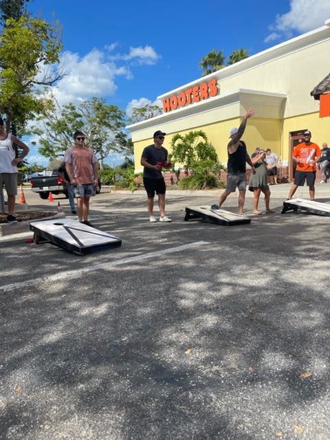 Bags Fly this Saturday at Sarasota Hooters Annual Corn Hole Tournament 