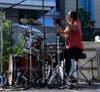 Finalist Victoria Venegas-Rizk during her set at the 2018 Drum-Off competition