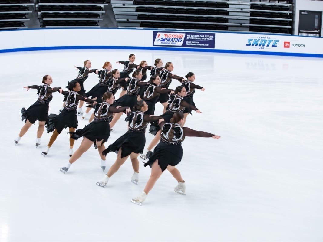 Plymouth resident Isabel Garcia is part of the Team Excel Collegiate synchronized skating team.