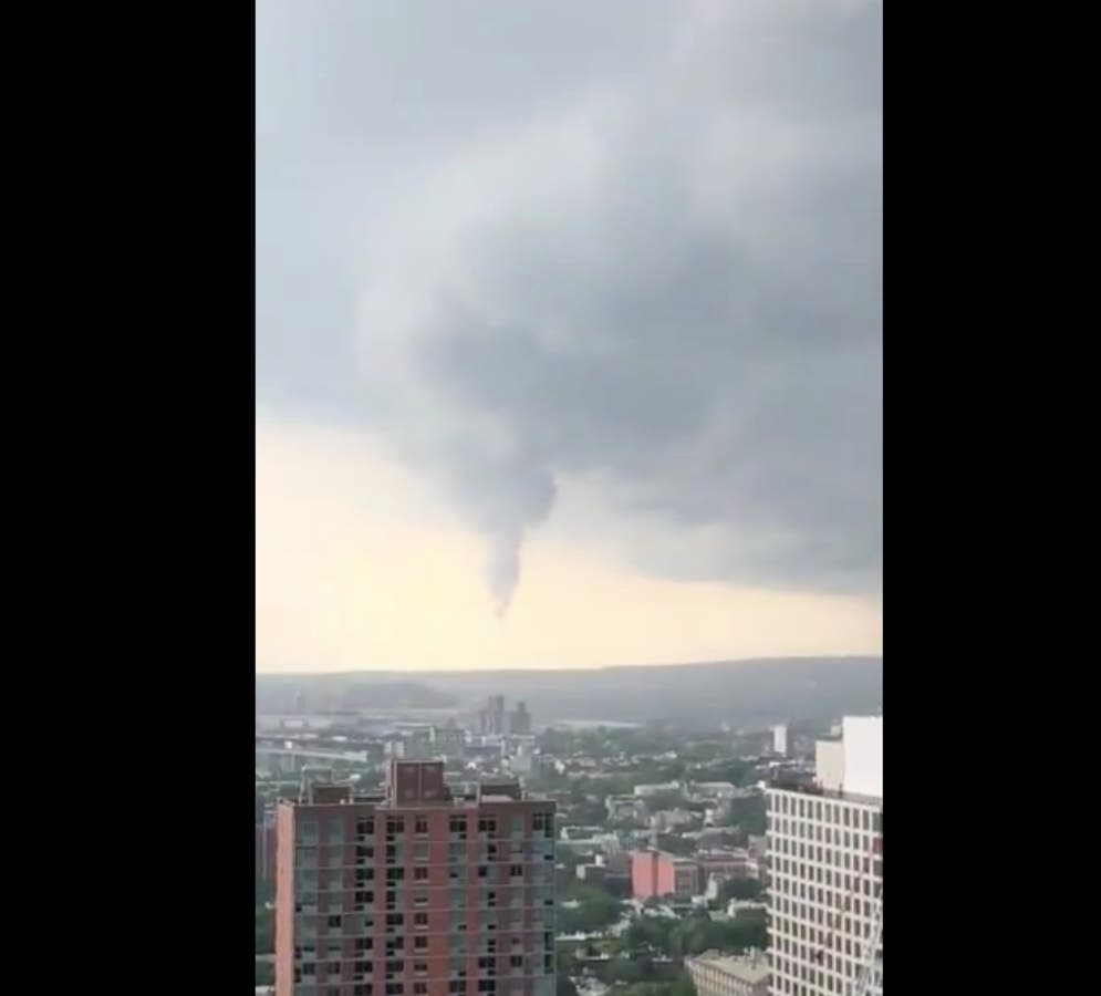 WATCH Baby Tornado Hovers Over Brooklyn As Storm Strikes Brooklyn 