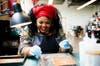 Rebel Nell’s creative designers make the one-of-a-kind jewelry from fallen paint chips. 