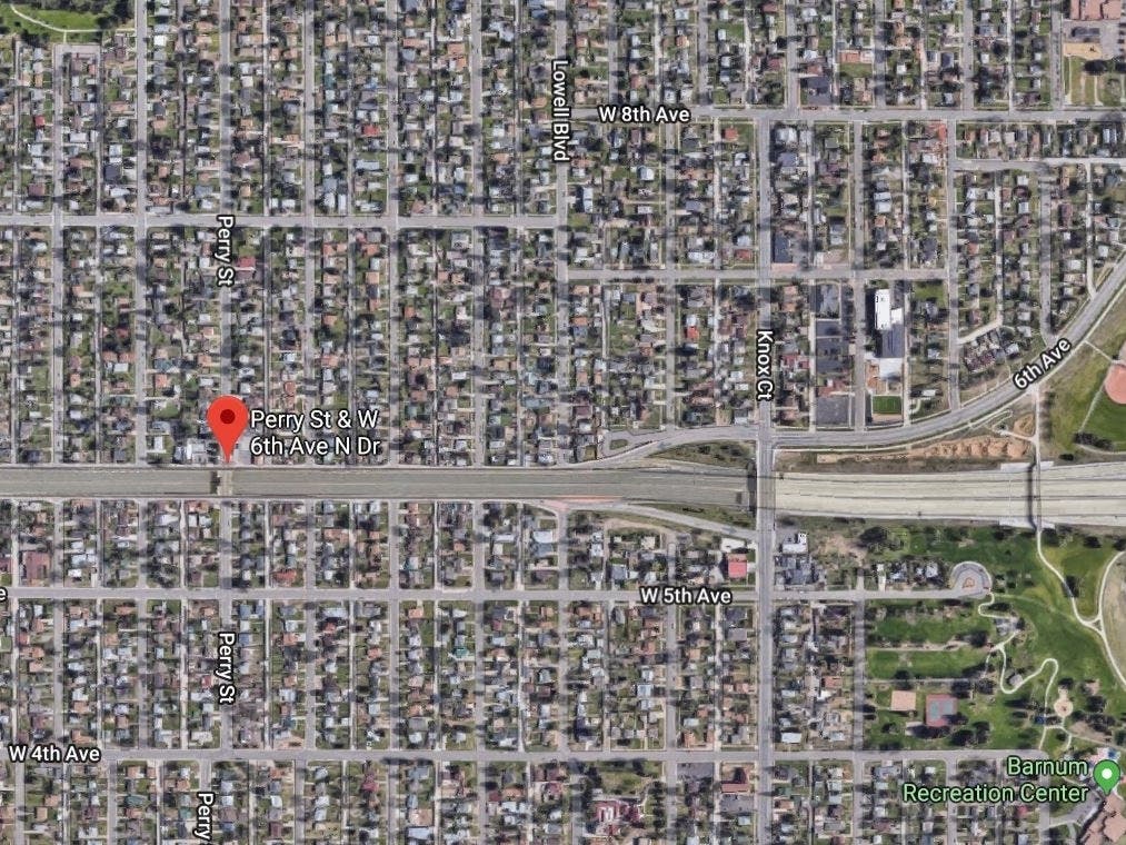 Four vehicles were involved in a crash on 6th Avenue near Perry St., police said.