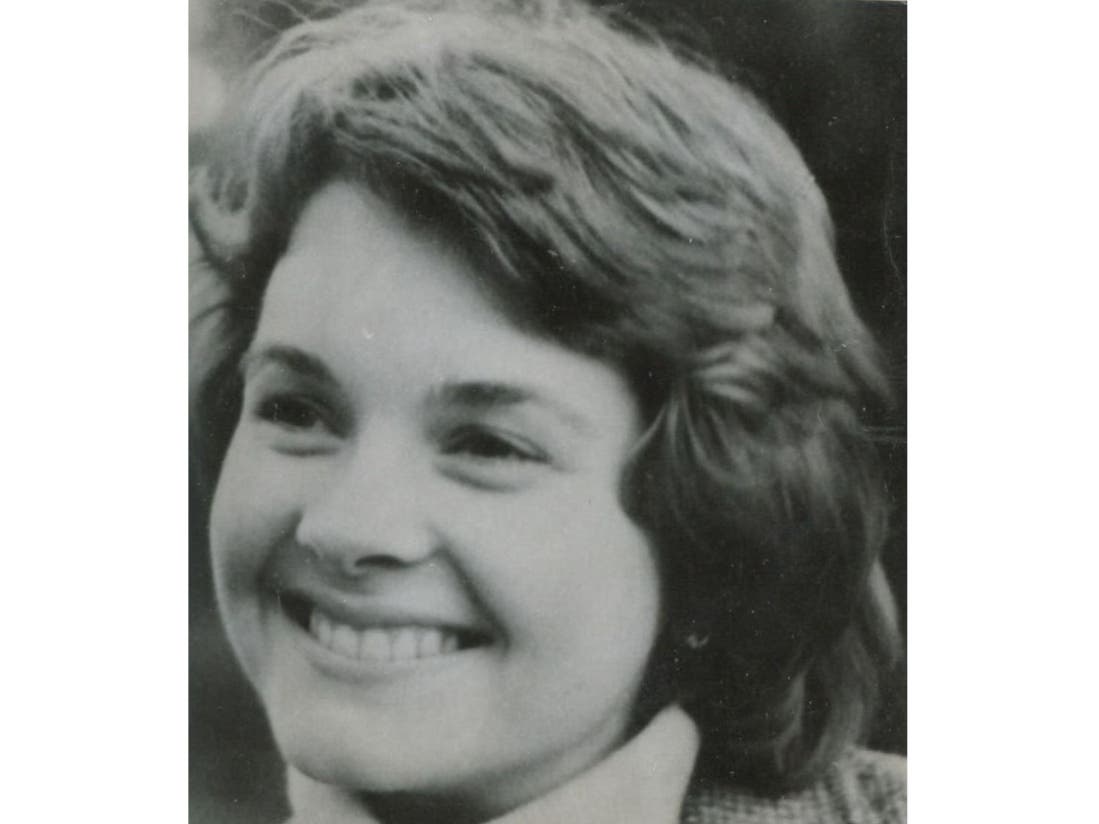 Helene Pruszynski, 21, was found stabbed to death in a field in 1980, authorities said.