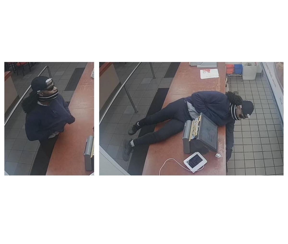 Metro Denver Crime Stoppers released surveillance photos of a man who robbed a dozen businesses at gunpoint, police said.