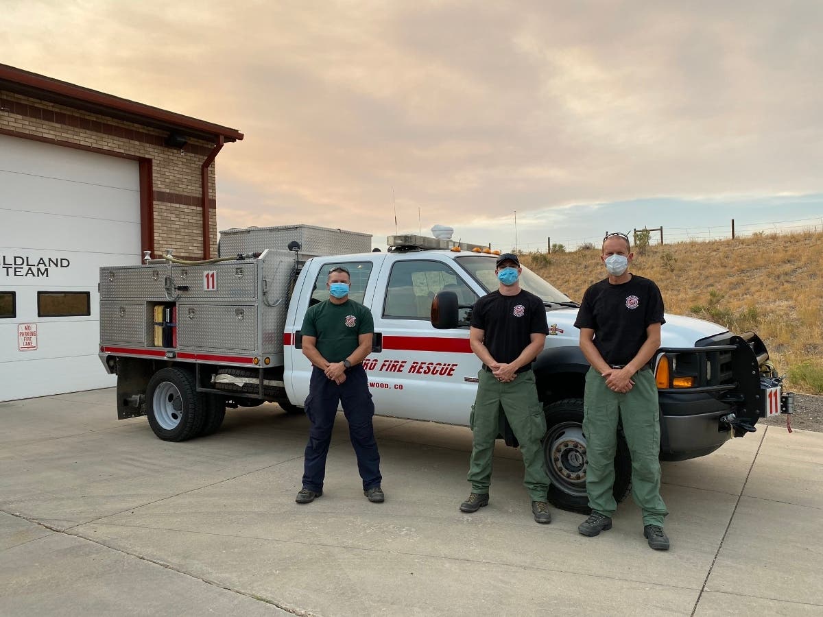 Three West Metro firefighters head off Saturday to fight the Cameron Peak Fire west of Fort Collins. 