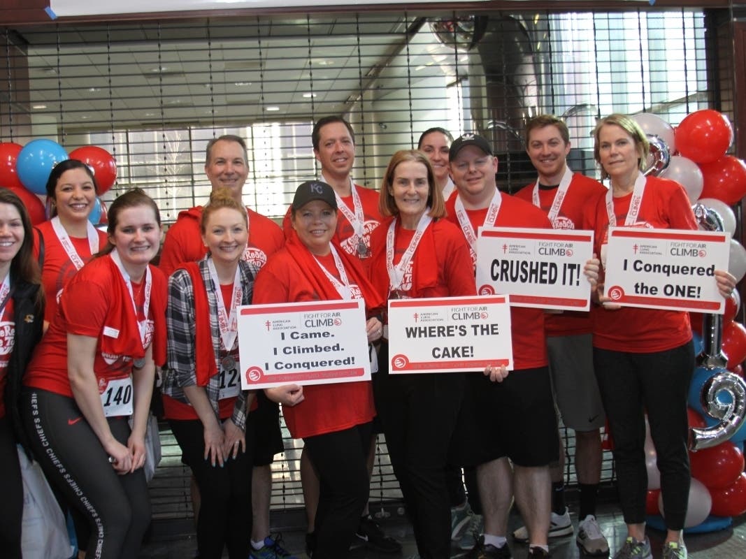 Empower Retirement Team at the 2019 Fight For Air Climb