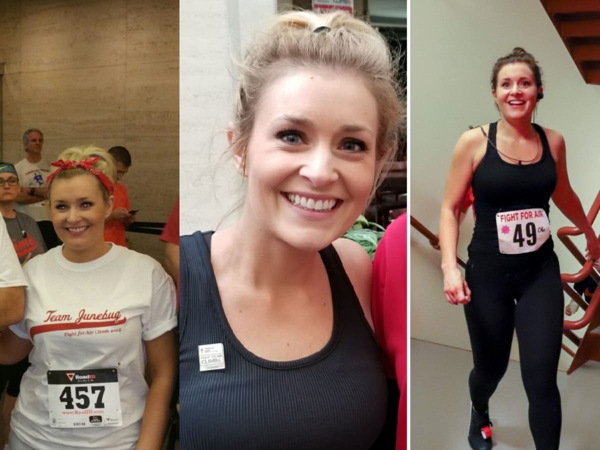 Dana Amundson at the Fight For Air Climb