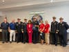 Local officials join Congressman Marie Newman's presentation at Orland Fire Protection District Aug. 30, 2021