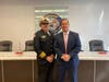 OFPD Fire Chief Michael Schofield and Illinois Senator Michael Hastings at press briefing Thursday Oct. 20, 2022