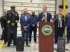 State Senator Michael Hastings discusses the implementation of a new CAD-to-CAD system that will increase EMS communications among 40 fire districts and departments, with a $600,000 state grant he secured for the project.