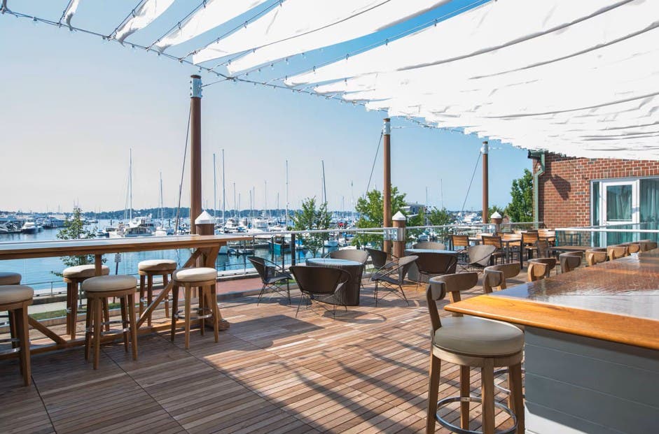 Labor Day Party at Skiff Bar at the Newport Marriott Hotel & Spa