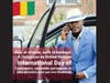 Siba Beavogui, the director of Farafina Group from the Republic of Guinea, made a striking poster which reads, “Peace and love, that’s happiness. On International Day of Conscience, let’s celebrate life together so we can survive as humanity.