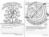 These two coloring pages are designed to promote the International Day of Conscience and feature illustrations that represent conscience as the compass in our hearts which guides us to do the right things.