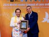 Dr. Hong receives the Lifetime Achievement Award for Peace, Conscience, and Hope from President Anthony Thomas Aquinas Carmona in recognition of more than five decades of dedication to humanity.
