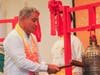 The Most Honorable John Briceño, Prime Minister of Belize, rings the Bell of World Peace and Love, wishing Belize and the world love and peace.