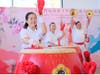 The Tai Ji Men Drum Formation energized the audience.