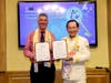 Dublin City Councilor Danny Byrne and Dr. Hong, Tao-Tze jointly signed the “Declaration of Transparency and Integrity,” calling for the promotion of peace and inclusion through conscience and integrity.
