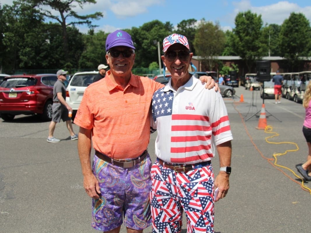 Cliff Mancine (left) and Roy Fazio, 12-year Co-chairs of Samaritan Healthcare and Hospice's Drive FORE! A Good Cause