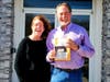James Cezo (right) of Voorhees was a winner of the Delightful Dining Raffle – twelve $100 dining gift certificates to local restaurants