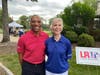 Samaritan Board Chair Phillip Heath (left) and Samaritan President and CEO Mary Ann Boccolini at the organization’s 2022 Drive FORE! A Good Cause at Little Mill Country Club in Marlton.