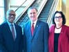 Phillip W. Heath, president and CEO, Samaritan; Mayor Michael Mignogna, Esq. of Voorhees Township; and Camden County Commissioner Melinda Kane spoke in support of veterans and first responders. 