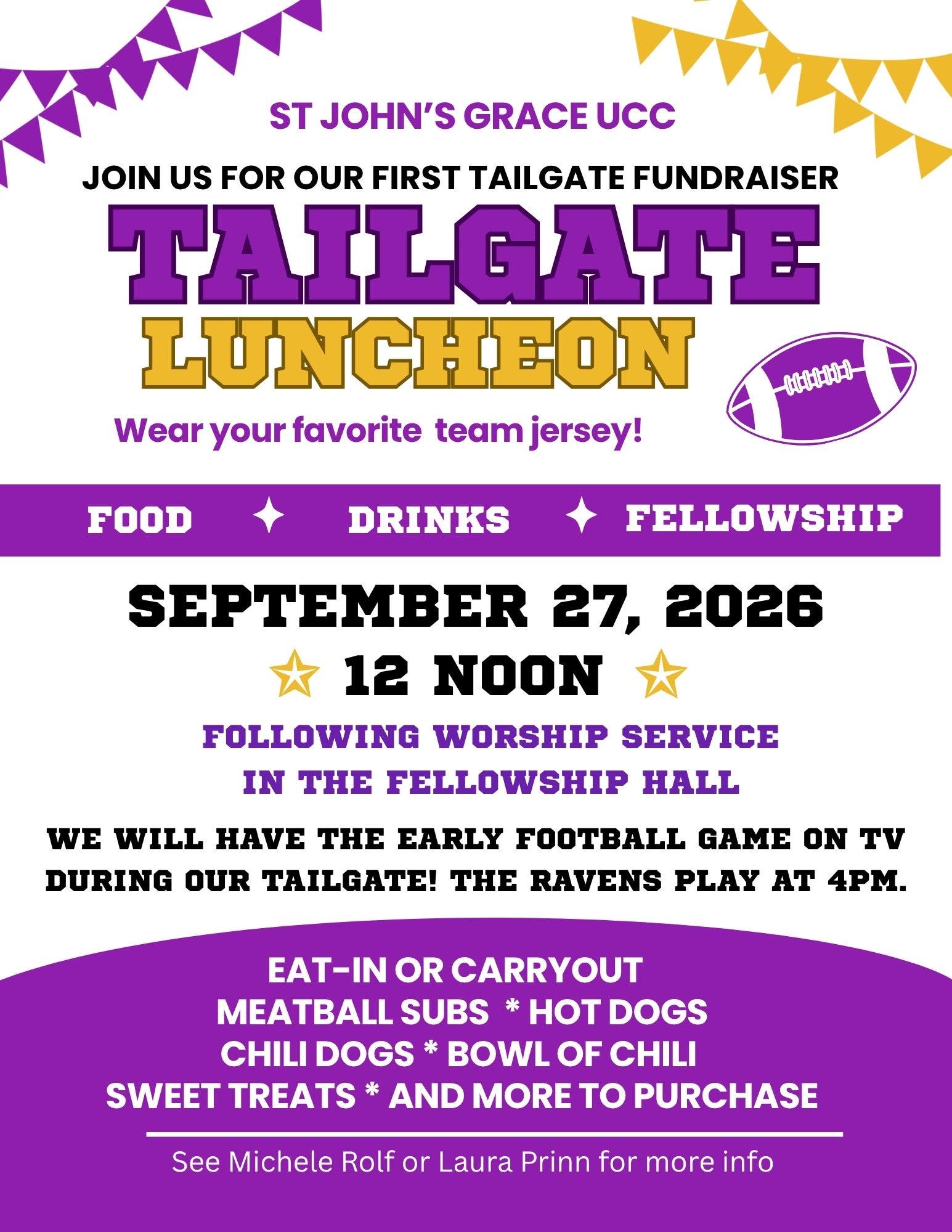 Tailgate Luncheon Fundraiser