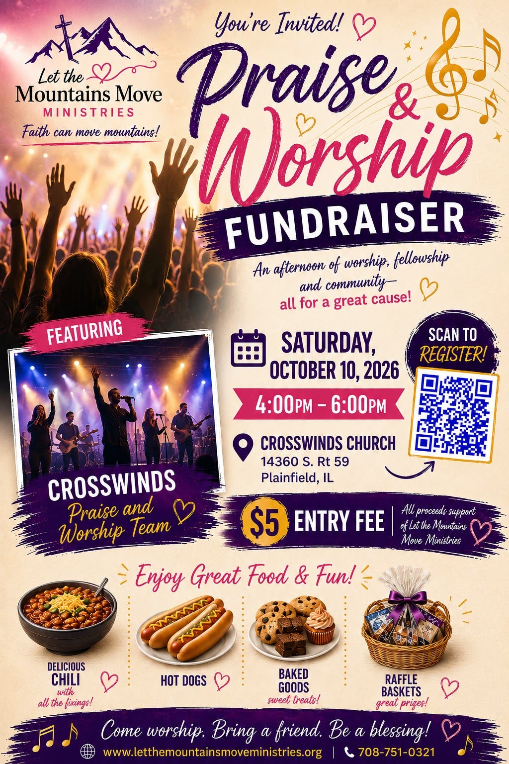 Let the Mountains Move Ministries presents...Our Praise & Worship Nite Fundraiser