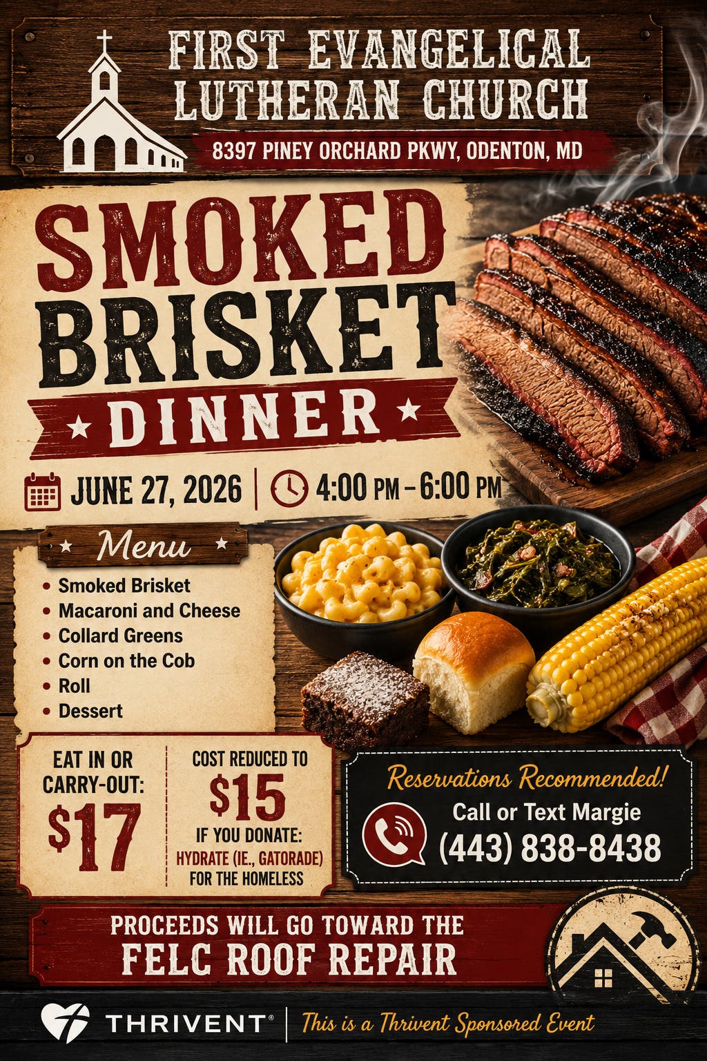Smoked Brisket Dinner