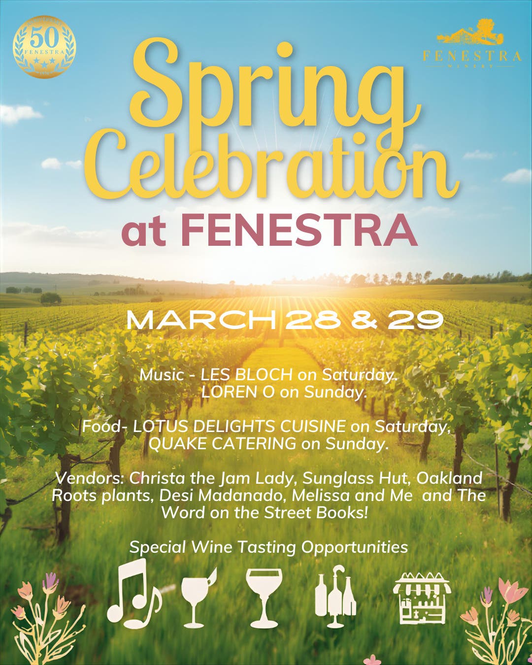 Spring Celebration at Fenestra Winery!