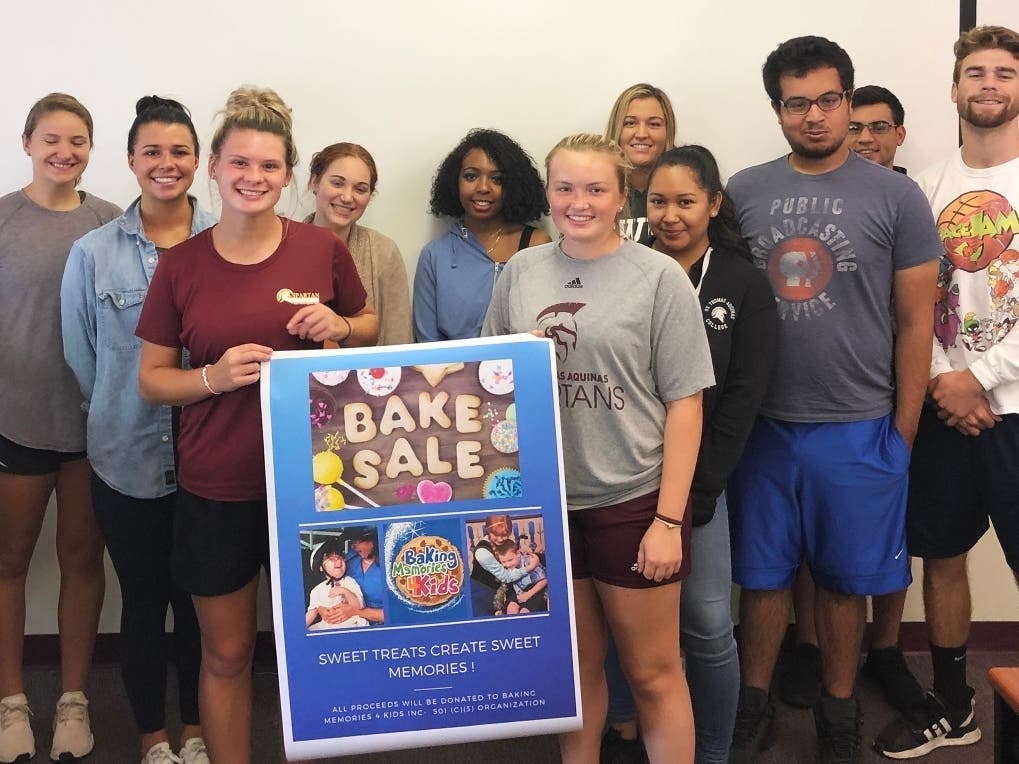 STAC Communication Arts students with their Marketing Collateral