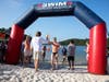 High Fives abound during the 10th annual Swim Across America Atlanta open water swim at Lake Lanier Olympic Park, scheduled for Saturday, September 24, 2022.