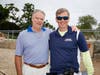 John Sites and his wife Cindy have been long-time supporters of Swim Across America and the swim's local beneficiary Alliance for Cancer Gene Therapy. Here is John Sites with Swim Across America founder Matt Vossler at a swim. 