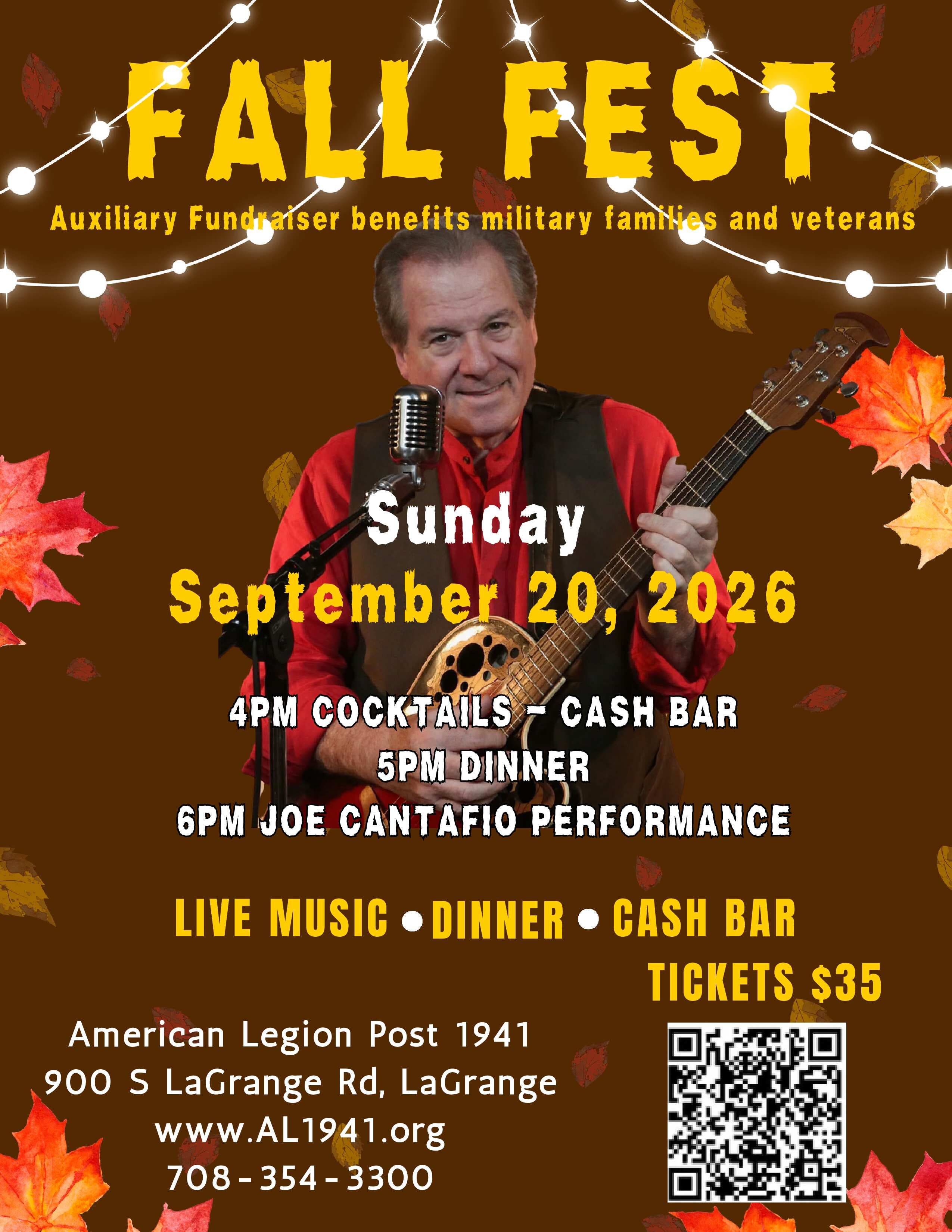 Fall Fest Dinner & Show - Auxiliary Fundraiser