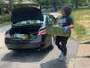 Food Farmacy patients receive fresh and healthy produce by drive-thru service. 
