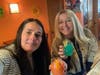 Debbie Beagle, right, enjoys a mocktail with her supportive friend, Kim May, left.
